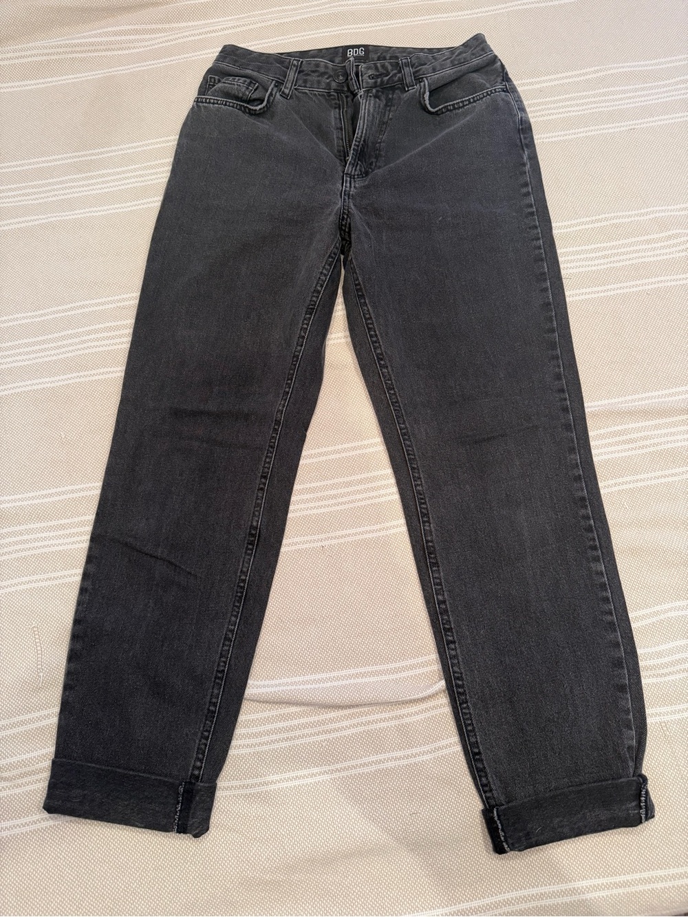 BDG Black Boyfriend Straight Jeans